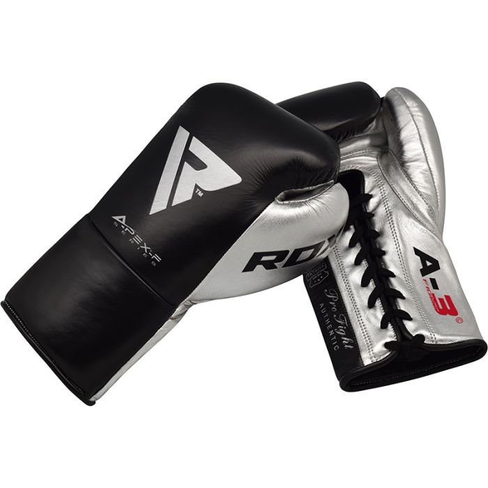 WBF RDX C2 Fight Lace Up Leather BoxingGloves BBBofC BIBA NYAC Approved,10 